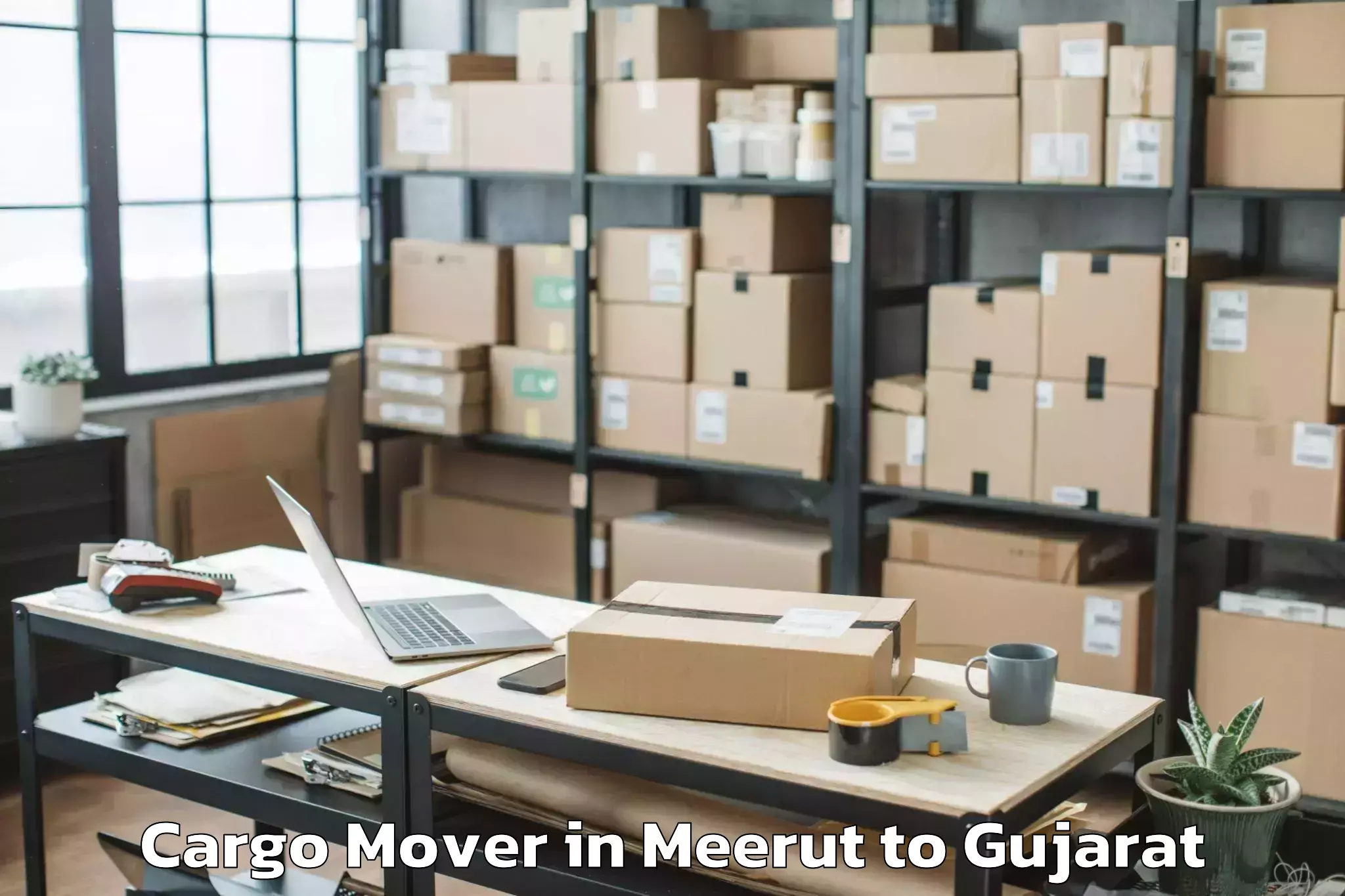 Book Meerut to Bhabhar Cargo Mover Online